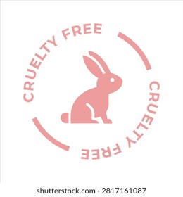 CRUELTY FREE ICON VECTOR STEMP PACKAGNG
