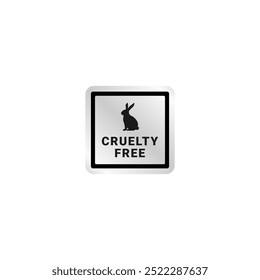 Cruelty Free label or Best Cruelty Free logo vector isolated. Best Cruelty Free label for product packaging design element. Cruelty Free symbol for Product packaging Design Element.