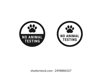 Cruelty Free Label or stamp Vector Isolated in Flat Style. New Cruelty Free stamp for product packaging design element. Great Cruelty Free Stamp for Product packaging Design Element.