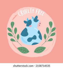 Cruelty Free Lettering Seal With Cow