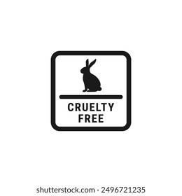 Cruelty Free Logo or Label Vector For Product Packaging. New Cruelty Free Logo for product packaging design element. Great Cruelty Free Stamp for Product packaging Design Element.