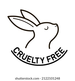 Cruelty free vector icon. Organic, bio, ecological symbol.