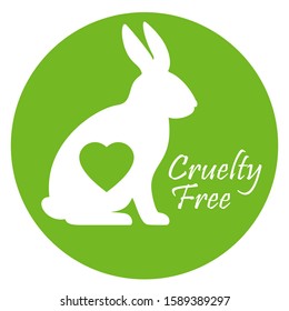 Cruelty Free Vector Logo Isolated On White Backgrpond