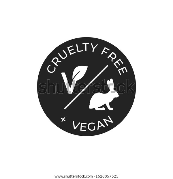 Cruelty Free Vegan Vector Icon Stock Vector Royalty Free 1628857525