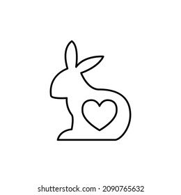 Cruelty Icon in flat black line style, isolated on white background