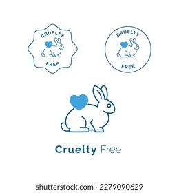Cruelty-Free Product Icon. Vector editable strokes and color.
