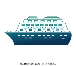 cruice ship isolated icon