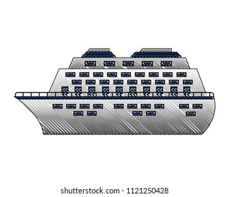 cruice ship isolated icon