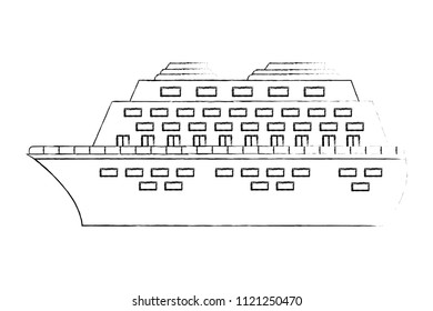 cruice ship isolated icon