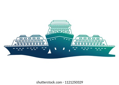 cruice ships isolated icon