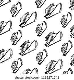 cruices ships pattern background