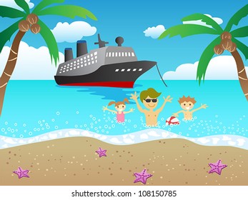 cruise to beach