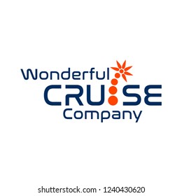 Cruise company logo design concept