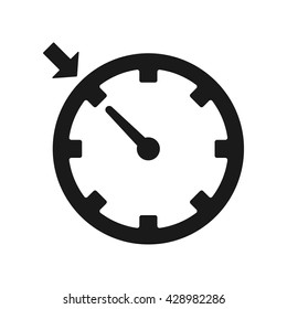 Cruise control icon Vector Illustration on the white background.