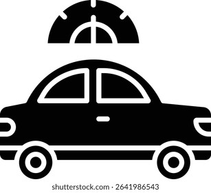 Cruise Control vector icon. Can be used for printing, mobile and web applications.