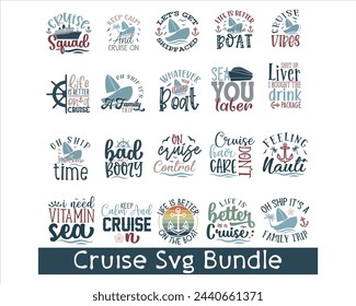 Paquete de diseño de camiseta creativa Cruise