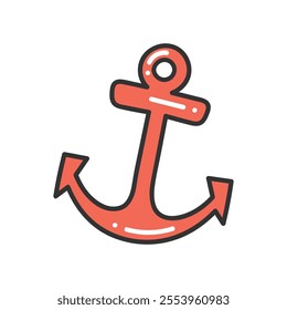Cruise Doodle Illustration - Anchor