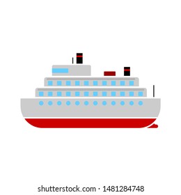 cruise icon. flat illustration of cruise vector icon. cruise sign symbol