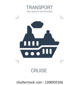 cruise icon. high quality filled cruise icon on white background. from transport collection flat trendy vector cruise symbol. use for web and mobile
