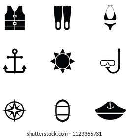 cruise icon set