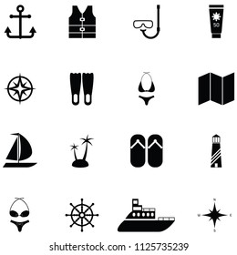 cruise icon set