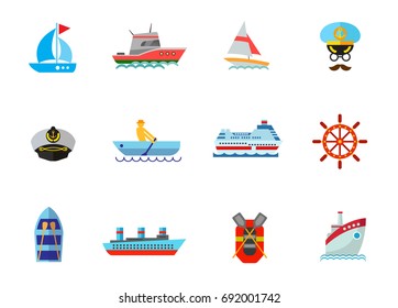 Cruise icon set