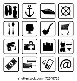 Cruise icon set