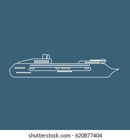 Cruise icon, vector illustration design.