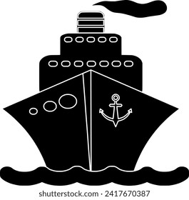 cruise illustration yacht silhouette ocean logo travel icon marine outline ship sea sailboat transportation nautical boat transport water sail shape vessel trip cargo vector graphic background