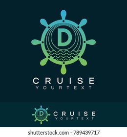 cruise initial Letter D Logo design