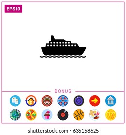 Cruise Liner Icon