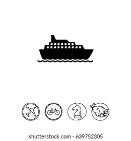 Cruise Liner Icon