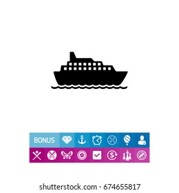 Cruise Liner Icon