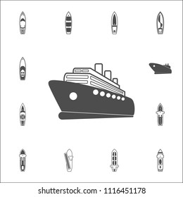 cruise liner logo icon. Detailed set of Ships icons. Premium quality graphic design sign. One of the collection icons for websites, web design, mobile app on white background