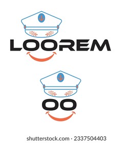 Ein Cruise-Logo, ein Kapitän-Logo, ein Hut-Logo