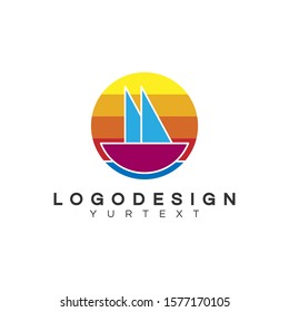 cruise logo vector design full color