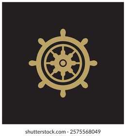 The cruise logo,ship steering logo, boat, yacht, rope, maritime, anchor. Logo for business, sailor, sailing, tourism