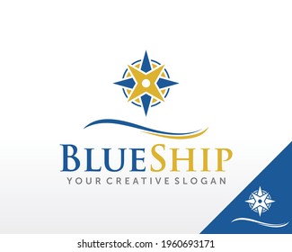 Cruise and Marine Logo Design Vector