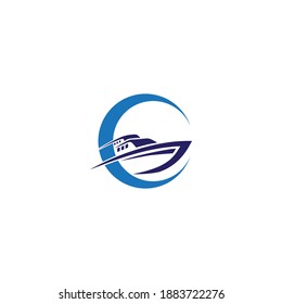 
Cruise, Marine And Shipping Company Logo.