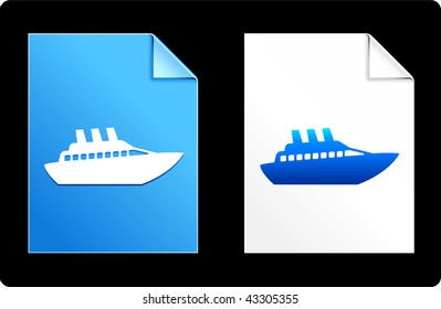 Cruise on Paper Set Original Vector Illustration AI 8 Compatible File