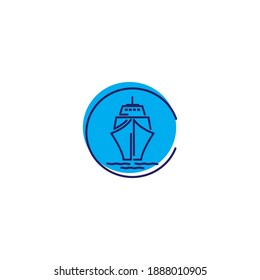 
Cruise, port and business logos
