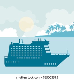 Cruise at sea