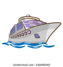 cruise ship clipart design