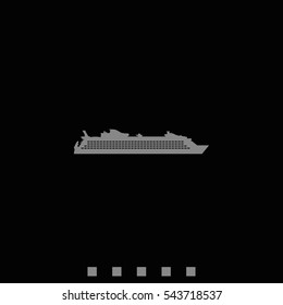 Cruise ship icon.