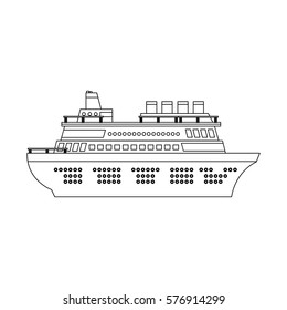 cruise ship icon
