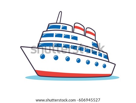 Cruise ship icon.