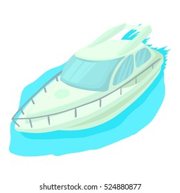 Cruise ship icon. Cartoon illustration of cruise ship vector icon for web