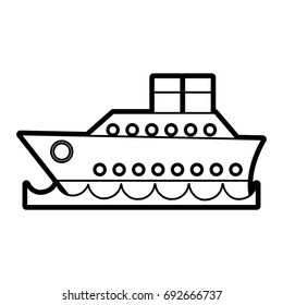 cruise ship icon image