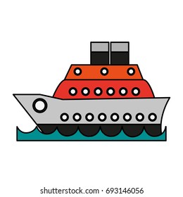 cruise ship icon image