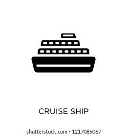 Cruise Ship icon. Cruise Ship symbol design from Nautical collection. Simple element vector illustration on white background.